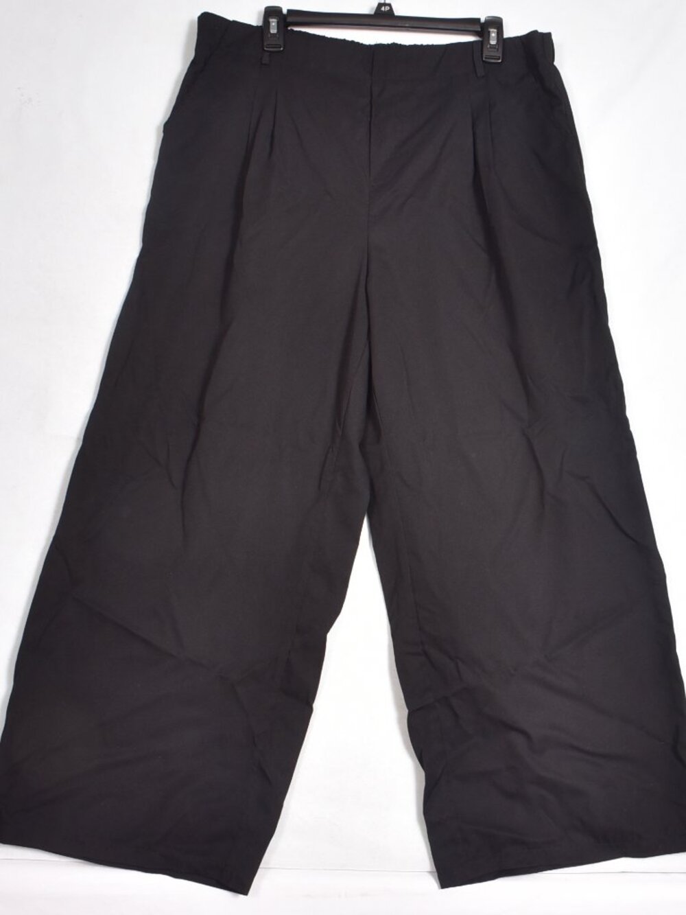 Shein Curve Women's Pull on Black Wide Leg Pants Size 2 XL